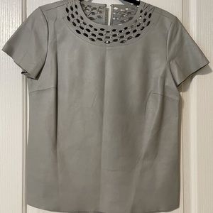 DVF Yvanna Leather Top